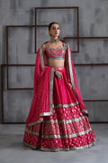 KD991 Fusia brocade lehenga choli set