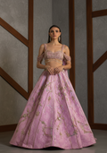 KD1052 Lilac reception bridal lehenga choli set