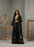 KD1500  Black saree and emb jacket