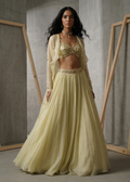 KD1865 Mint green lehenga set