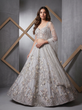 KD884 Dhoond Silver grey lehenga sample