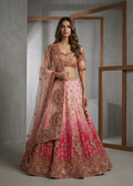 KD923 Pink lehenga set