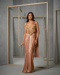 MID006 Pink Ombre Drape skirt with Corset